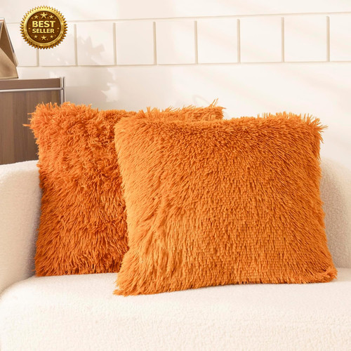 Faux fur burnt - fur, throw
