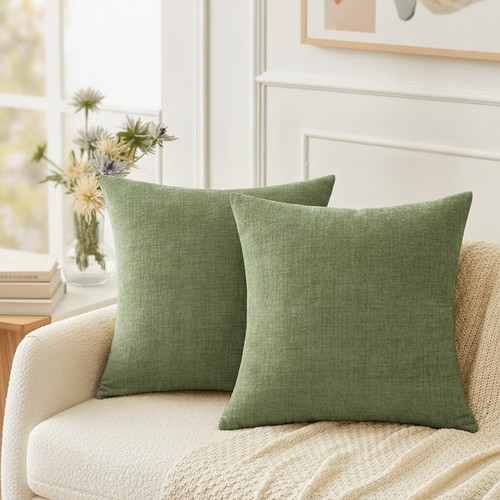 Set sage green chenille - set, 2
