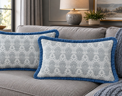 Set lumbar woven fringe - set, of
